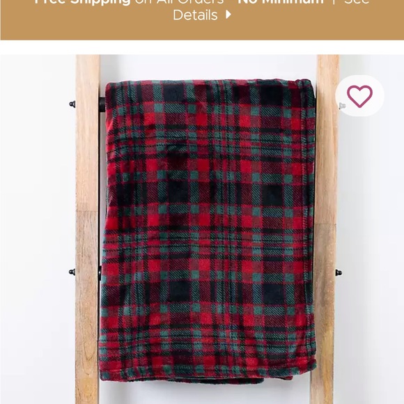 Kirklands Bedding Nwt Kirklands 5x70 Oversized Plush Christmas